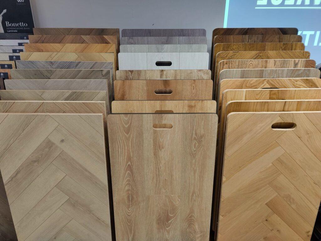 New range of herringbone laminate flooring now in stock